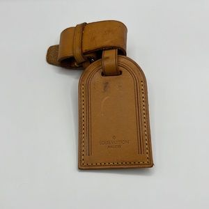 Louis Vuitton Malletier Luggage Tag & Poignet Set